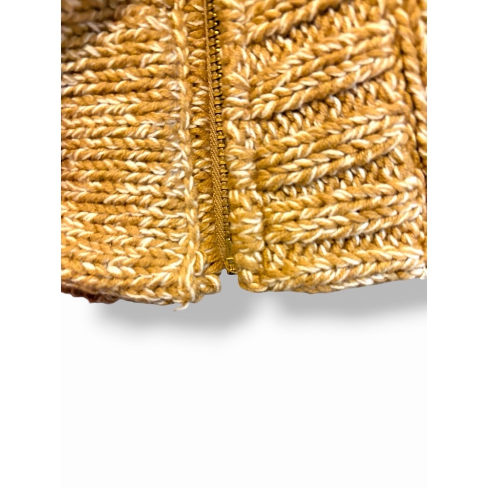 Michael Kors Chunky Knit Toggle Cardigan Cape XS Oversized Zip Quiet Luxury - Picture 9 of 14